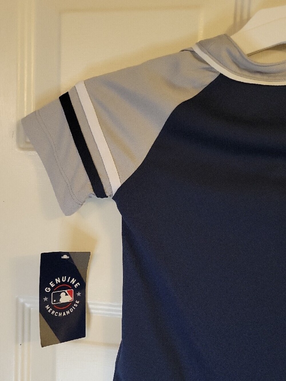 New York Yankees Kids Navy & Gray Baseball Jersey - Picture 4 of 7